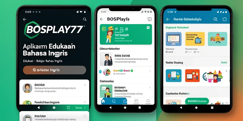 Tampilan antarmuka pengguna BOSPLAY77 yang menarik dan mudah dipahami.