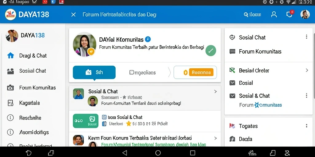Tampilan antarmuka aplikasi DAYA138 yang menarik dan responsif.
