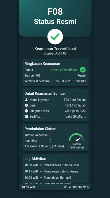 Kanal Resmi f08 untuk Pengguna Android Indonesia